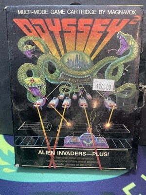 Alien Invaders Plus Magnavox Odyssey 2 Complete w/Box manual game