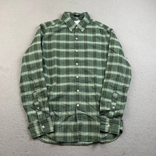 J Crew Shirt Mens Medium Green Plaid Flex Oxford Slim Button Up Long Sleeves NWT