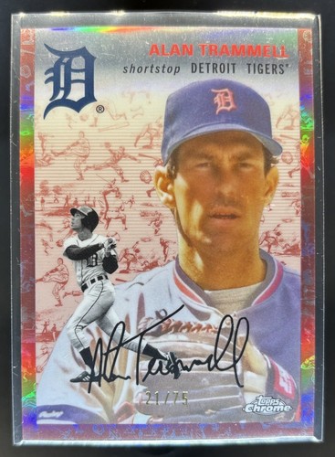 2023 Topps Platinum Anniversary Alan Trammell Toile Cream Rose Gold /75 #490 - Picture 1 of 10