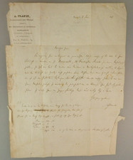 Interesting Autograph A. Franck to Karl Maria Kertbeny Paris 1847 (132992)