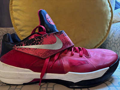 RARE Nike Zoom KD IV 4 EYBL 473679-600 Red Silver Men s Size 16 OG 2012