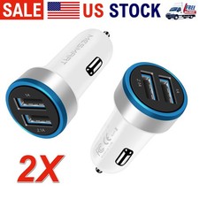 2 Pack Dual USB Ports USB C Fast Charging Adapter Lot For iPhone 16e 15 Pro Max