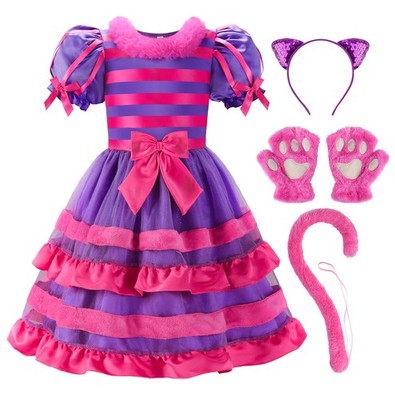 Cat Costume Katze Kostüm Kinder mit Schwanz,120