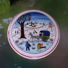 Villeroy@Boch Germany Design Naif Trinket Box w/ Lid  Vitro-Porcelain  Luxemburg