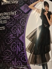 Spirit Halloween Wednesday Addams Family 2- Pc Complete Costume Adult, L 12-14