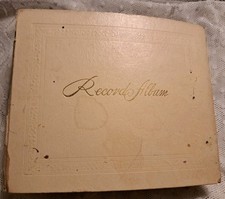 Vintage Decca Record Case Binder Book for 7" inch 45 RPM Records 24 Pages