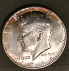 1964 Kennedy Half Dollar 90% Silver Coin, Nicely Toned
