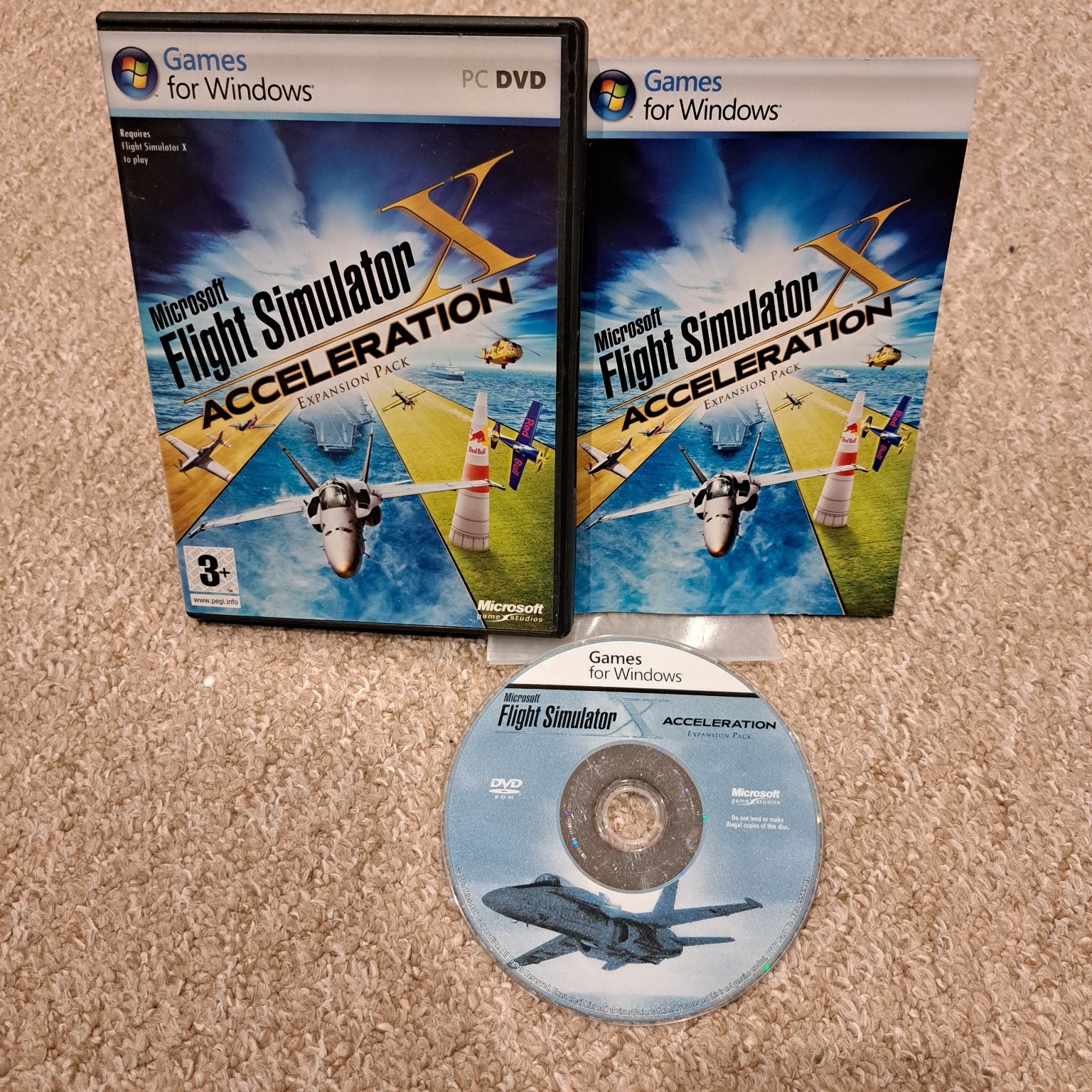 Microsoft Flight Simulator X Acceleration Expansion Pack PC DVD Video Game VGC