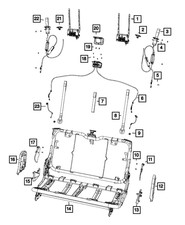 Genuine Mopar Seat Recliner Pull Strap 6QY83TX7AA