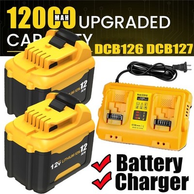 For Dewalt DCB126 12.0Ah 12V 12 Volt Max Lithium Ion Battery /DCB102 Charger
