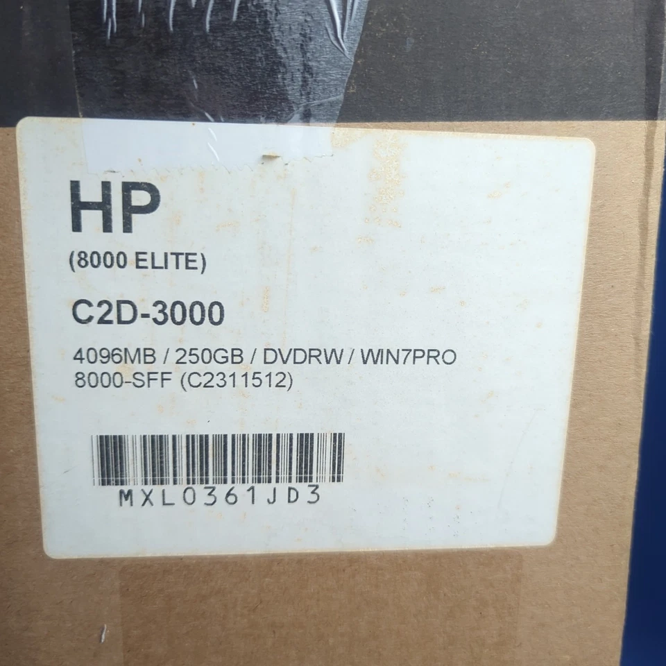 HP Compaq DC7900 Intel Core 2 Duo 3.00GHz 4GB 250HD Win 7 pro - Image 4 of 4