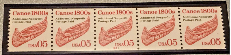U. S. SCOTT #2454I CANOE - RED PNC5 - PLATE #S11 MNH - TRANSPORTATION SERIES