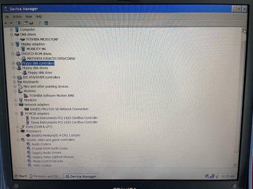 Toshiba Satellite 1905-S277 Vintage Laptop Pentium 4 - Picture 9 of 11