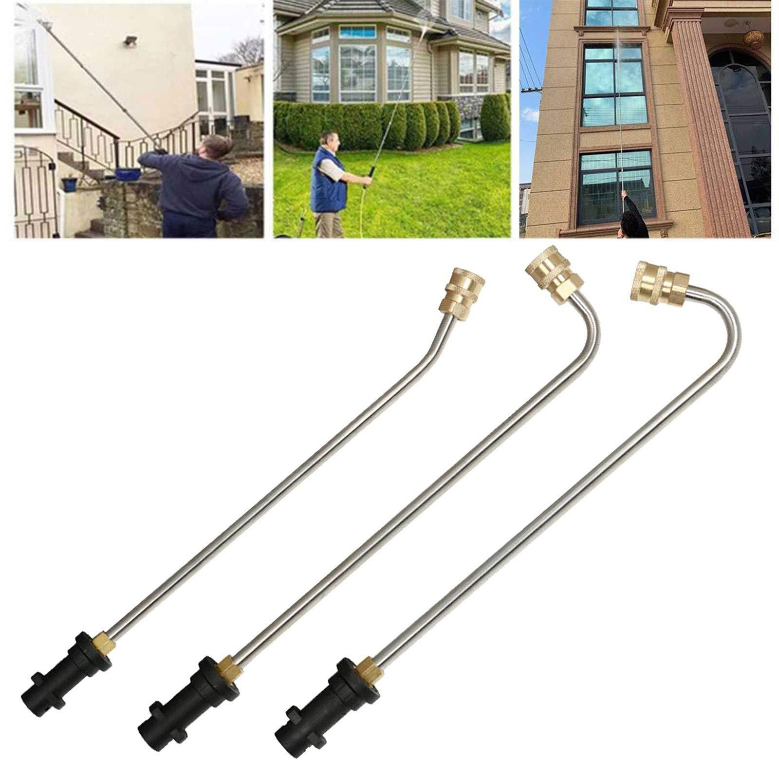 Pressure Washer Gutter Cleaner Attachment Stainless Steel Angled Extension Wand