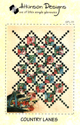 COUNTRY LANES Quilt Pattern by Atkinson Design, 3 Sizes
