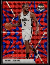 2019-20 Panini Mosaic Basketball Red Blue Reactive Prizm #78 Kawhi Leonard