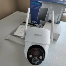 4G LTE Solar Security Camera Outdoor, 2K Night Vision, 360° View PIR,2-Way Audio