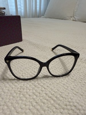 Louis Vuitton Z1657W 93L Black Cat Eye Full Rim Plastic Eyeglasses 57-16-145