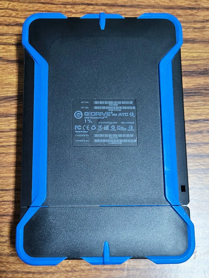 G-Technology 0G03586 1TB G-DRIVE ev ATC Thunderbolt Rugged All-Terrain Case - Image 2 of 4