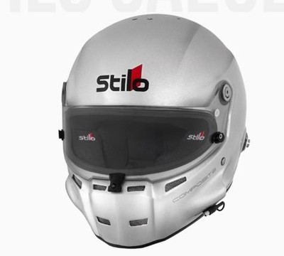 Stilo AA0700AF2T61 SA2020 ST5 GT Composite Racing Helmet XL 61CM Silver