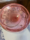 Vintage Murano Pink Archimede Bullicante Glass Blown Bowl