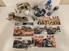 Lego Star Wars Lot With Manuals, No Minifigures 99% Complete