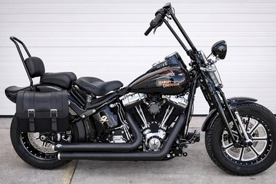 Harley-Davidson Softail Crossbones FLSTSB Saddlebags with Quick Mounting kit