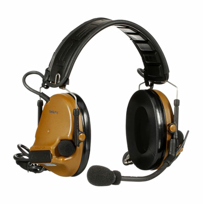 3M Peltor ComTac V Headband Ear-Cup Headset Boom Mic Noise Reduction Coyote