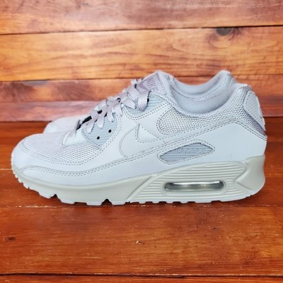 Nike Air Max 90 Shoes Men 8 Wolf Grey Leather CN8490-001
