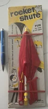 NOS Vintage Rocket Chute Rack Toy
