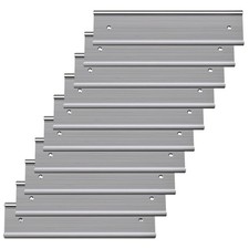 10 Pack 2 x 10 Aluminum Name Plate Holders for Door or Wall, Office Wall Mo...
