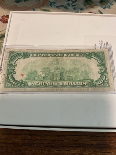 Series 1934 Philadelphia 100 Dollar Bill QQ - Picture 4 of 6