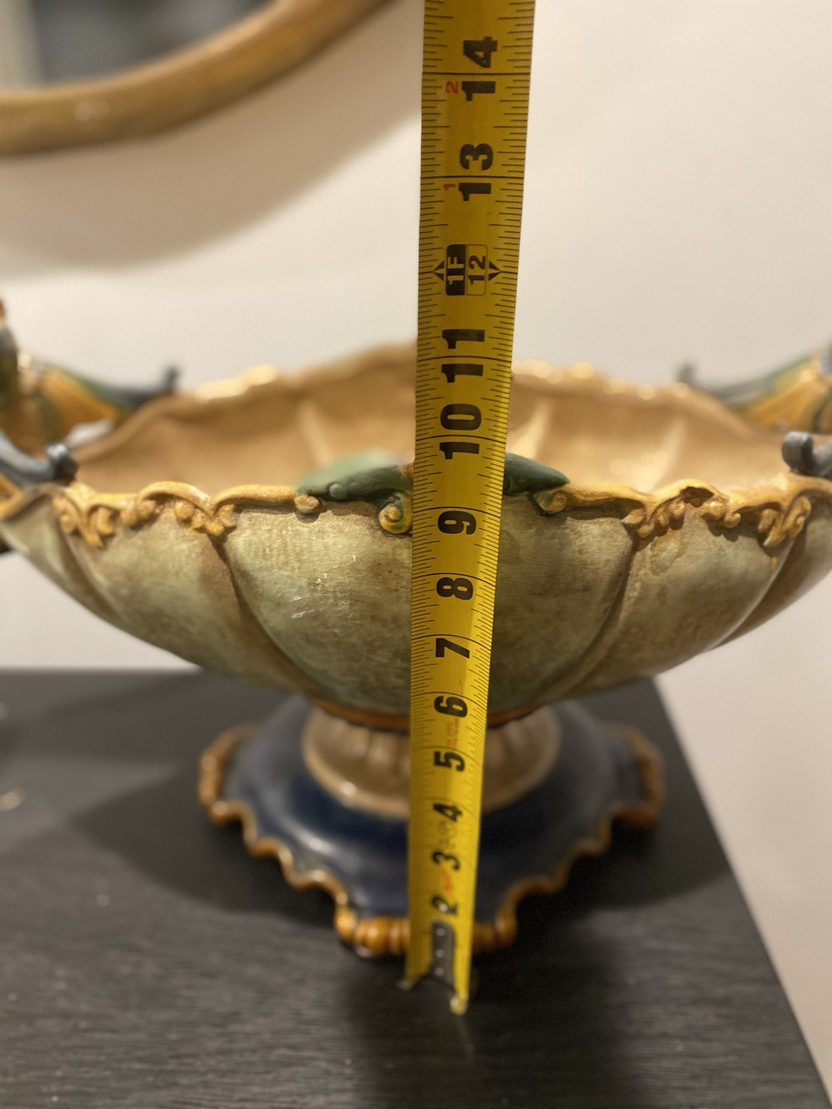 Large Antique Majolica Centerpiece 