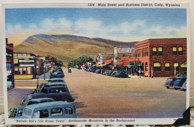 VTG postcards Cody, WY Buffalo Bill Set of 2