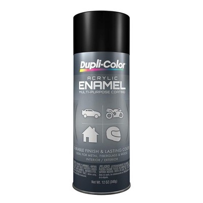 Acrylic Enamel Spray Paint - Semi-Gloss Black - 12 oz. Multi-Purpose Can