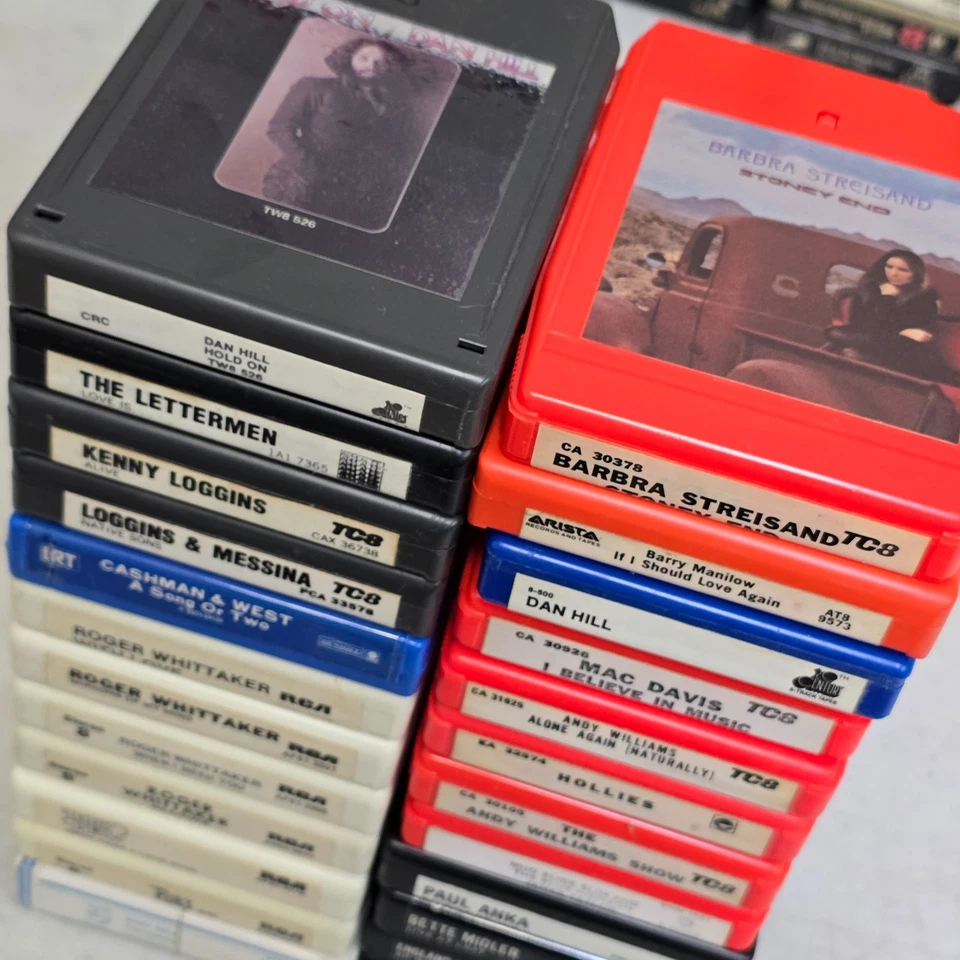 Nice Lot of 24 Pop Soft Rock Folk Assorted 8-Tracks - Vintage 8 Track Tape #63 - Image 3 of 4