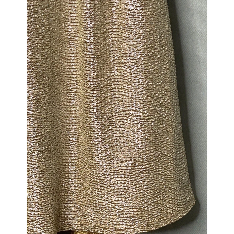 Vestido de Fiesta LUNA LUNA Dorado Metálico Manga Tul Niñas 5 Años Vacaciones Navidad Foto 2 de 4