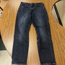 Levi's Women's Size 28 Wedgie Fit Button Fly Denim Jeans Straight Dark Wash