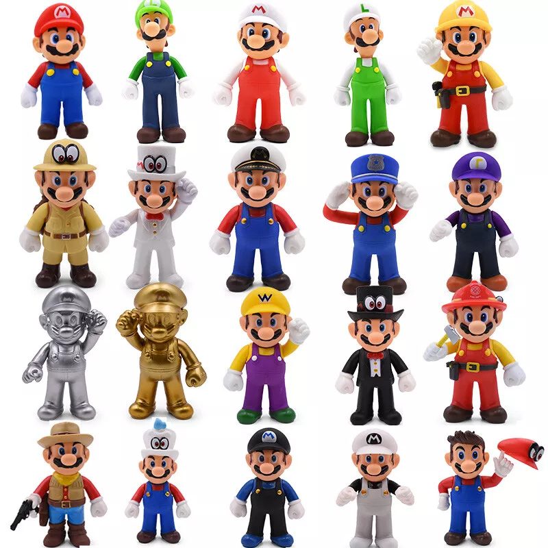 Super Mario Bros PVC Action Figure Toys Mario Collection Model Cake Topper  Gifts