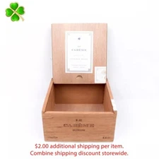 Le Careme Robusto Empty Wood Cigar Box 5.5" x 5.25" x 2.75"