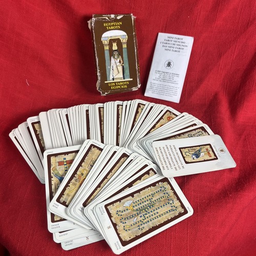 Tarot Egyptian Mini Deck Silvana Alasia 2003 Lo Scarabeo Egypt Complete Rare