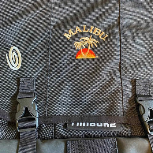 New Timbuk2 Classic Medium Commuter Bag Black/Grey LOGO - Picture 2 of 4
