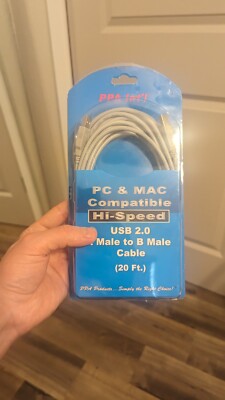 PPA Int'l 20' USB 2.0 a Male to B Male Cable (3510)