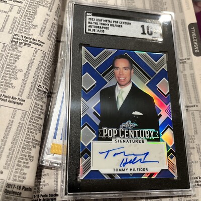 2022 LEAF POP CENTURY SIGNATURES BLUE #'d 15/35 TOMMY HILFIGER | eBay