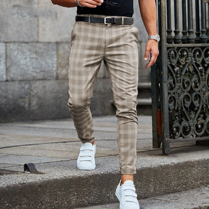 Pantalones hombre de cuadros new arrivals