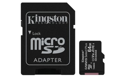 Kingston W126824442 13791 64GB micSDXC Canvas Select  Plus 100R A1 C10 Card ~E~