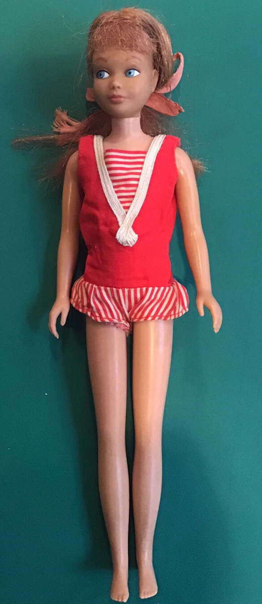 Vintage Barbie Skipper Doll Two Tone, Brunette, Mattel 1960's