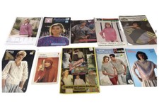 Vintage Patern Knitting Books By Patons X 10