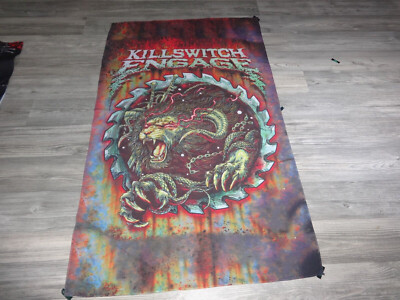 Killswitch Engage Flag Flagge Poster Metalcore Ice Nine Kills Bad Omens Lorna
