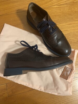 Esquivel/Bergdorf Goodman Jim brown shoes / santoni blue fit 